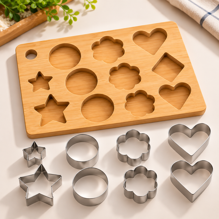 12Pcs Stainless Steel Cookie Cutter Set – Baking & Pastry Cutters – product image 1
