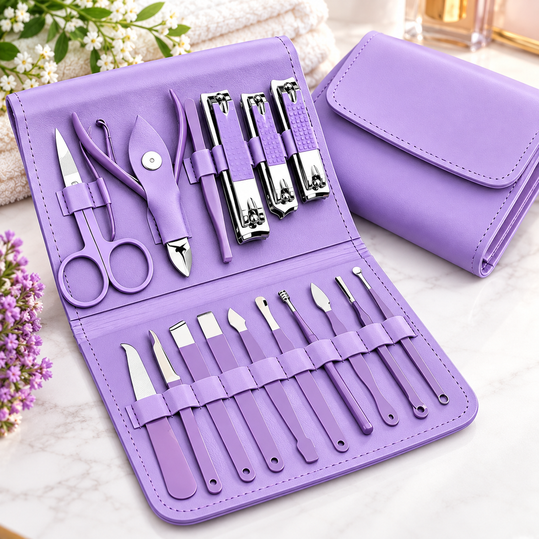 16Pcs Manicure & Pedicure Nail Care Set - MARKAZX MART