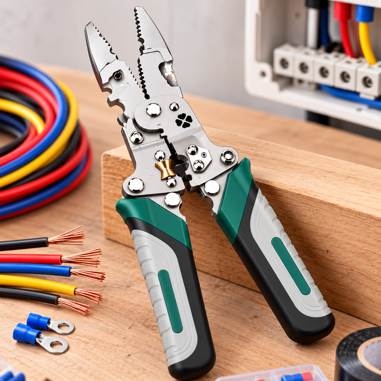 Multifunctional Wire Stripping & Crimping Pliers – Electrical Tool