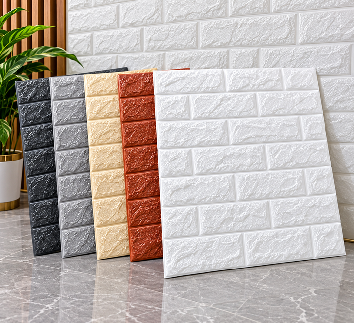 3Pcs Peel & Stick Brick Wall Panels – Self Adhesive Wall - MARKAZX MART