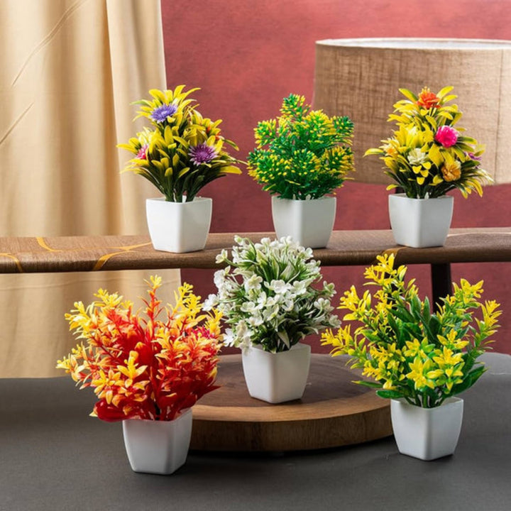 3 Piece Mini Artificial Plant Set – Cute Home & Room - MARKAZX MART