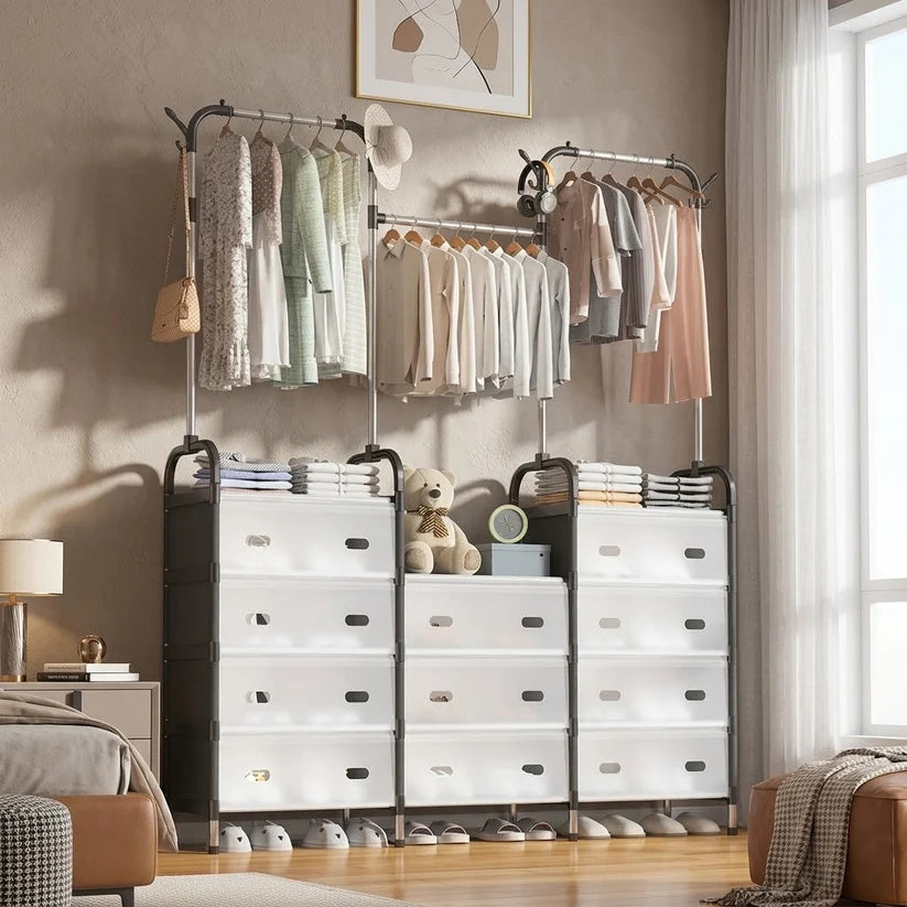 Portable Bedroom Coat & Drying Rack