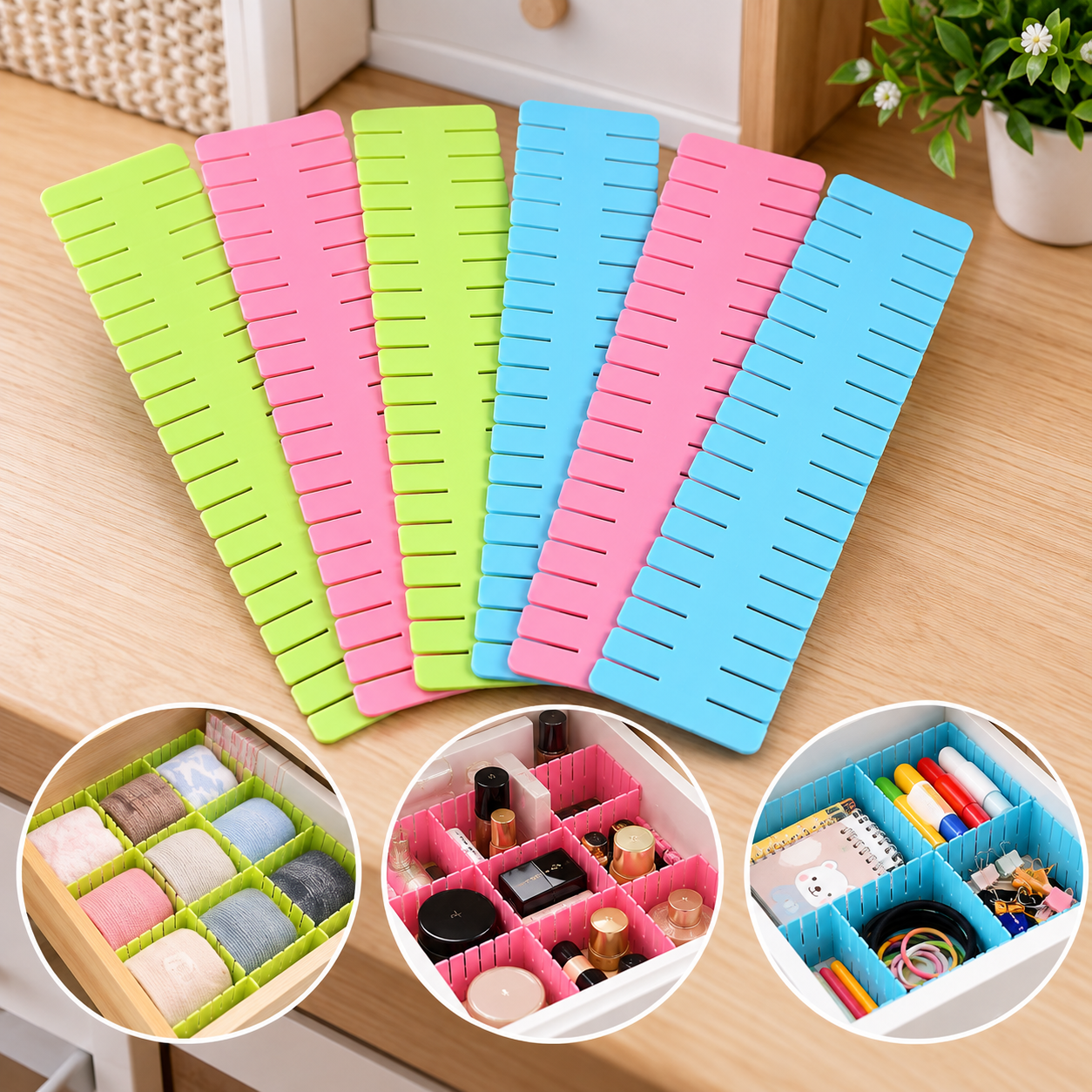 4Pcs Drawer Organizer Set – Multipurpose Storage Organizers - MARKAZX MART