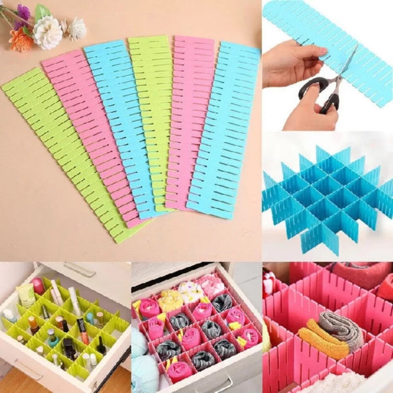 4Pcs Drawer Organizer Set – Multipurpose Storage Organizers - MARKAZX MART