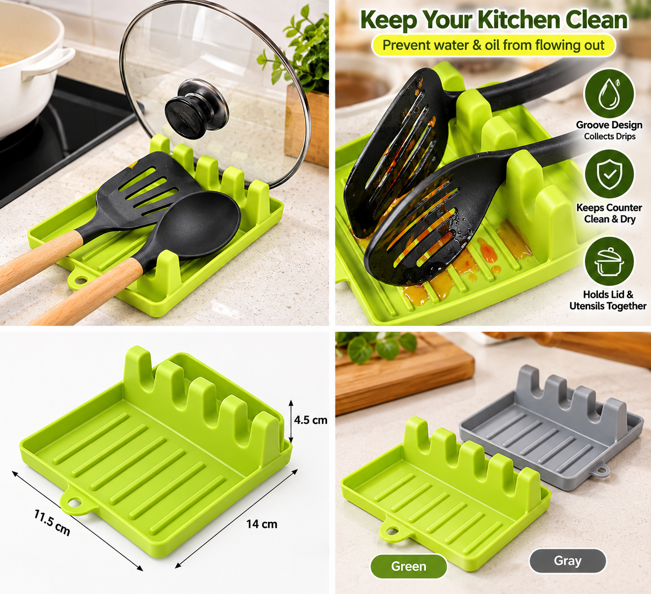 Durable Kitchen Utensil & Lid Holder - MARKAZX MART