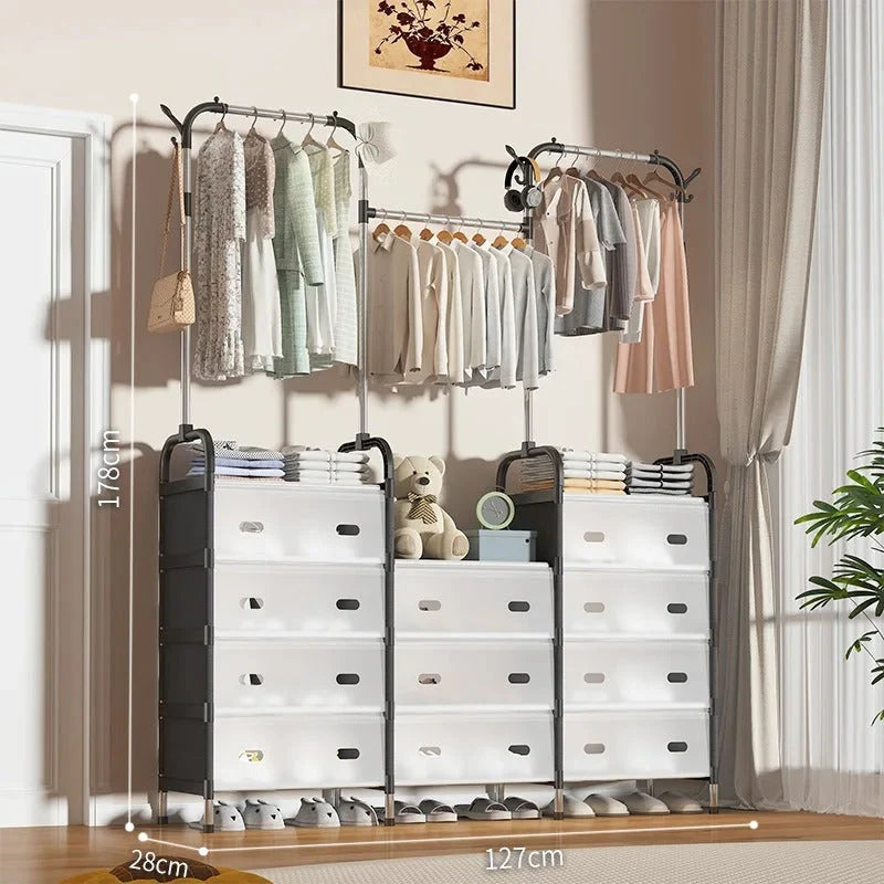 Portable Bedroom Coat & Drying Rack