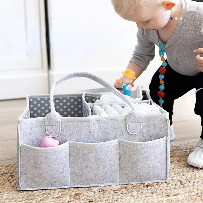 Nursery Diaper Organizer – Baby Care Items Storage
