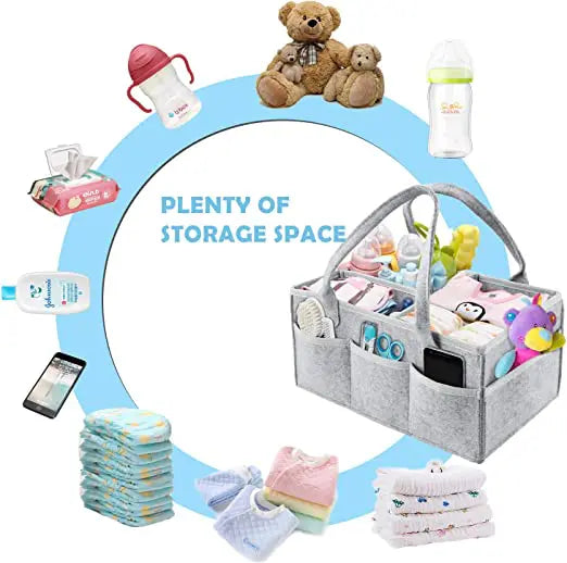 Nursery Diaper Organizer – Baby Care Items Storage