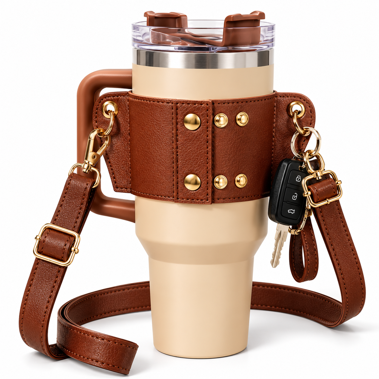 Premium Tumbler Carry Holder Belt – Adjustable Shoulder - MARKAZX MART