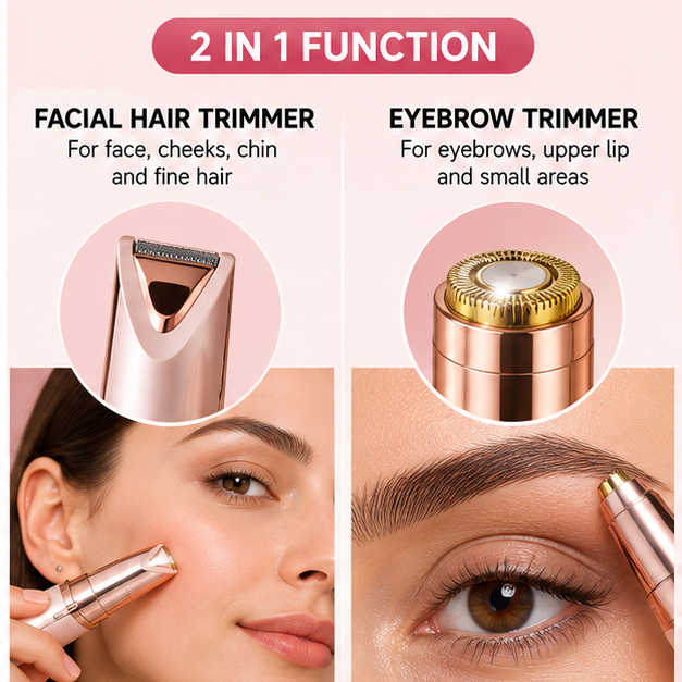Facial and eyebrow trimmer