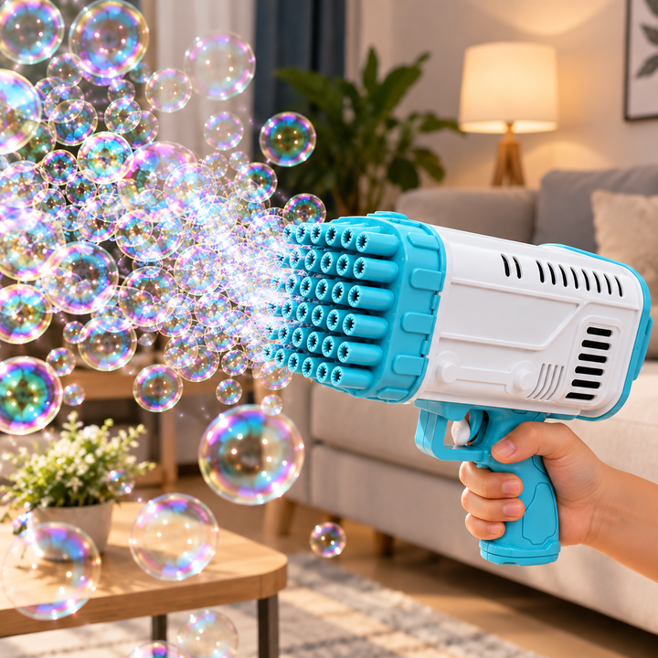 Bazooka Bubble Machine Gun – Automatic Bubble Blaster Toy - MARKAZX MART