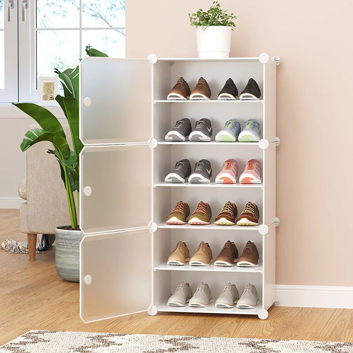 Space-Saving Attachable Cabinet Shoe Rack