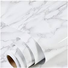 White Marble Texture Design PVC Waterproof Sheet – 60 × 200 cm