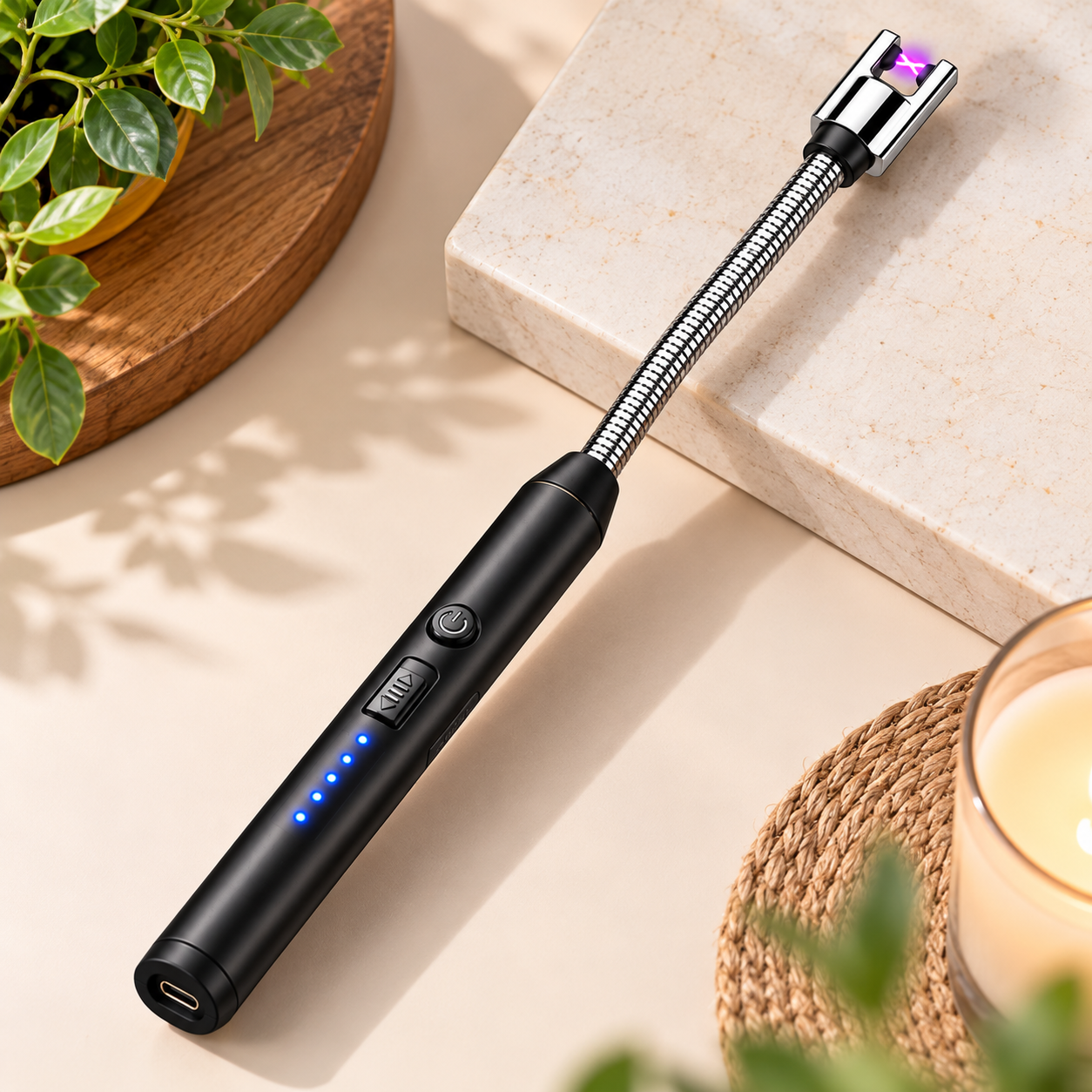Rechargeable Electric Lighter – Windproof Flameless USB - MARKAZX MART