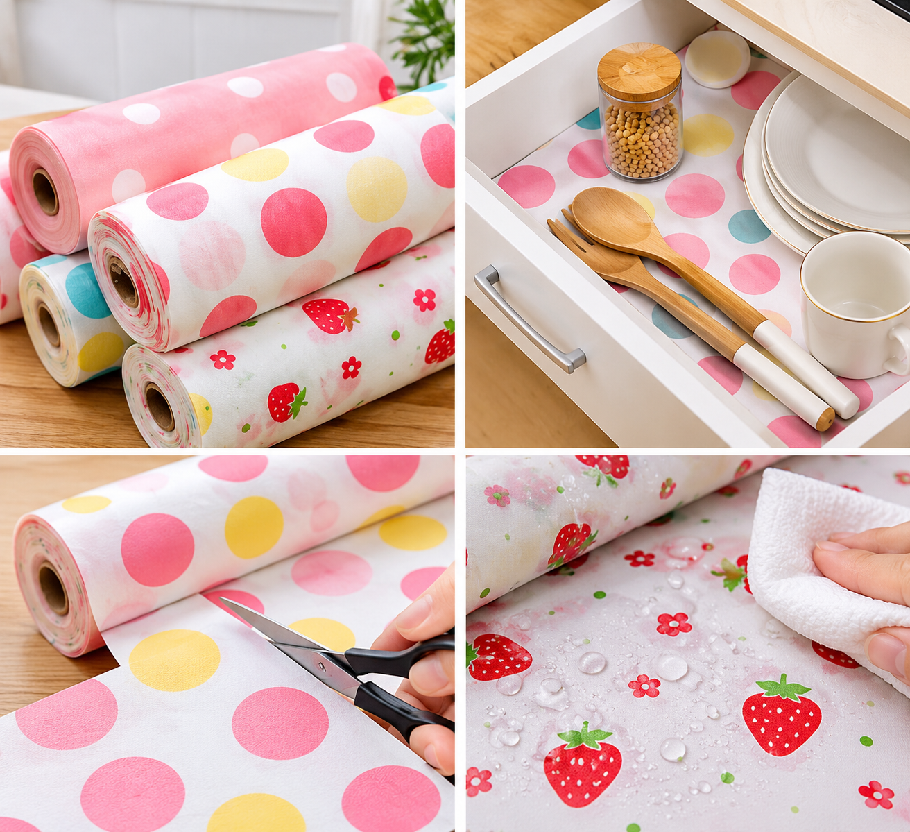 Anti-Slip Kitchen Cupboard & Drawer Liner Mat Roll - MARKAZX MART