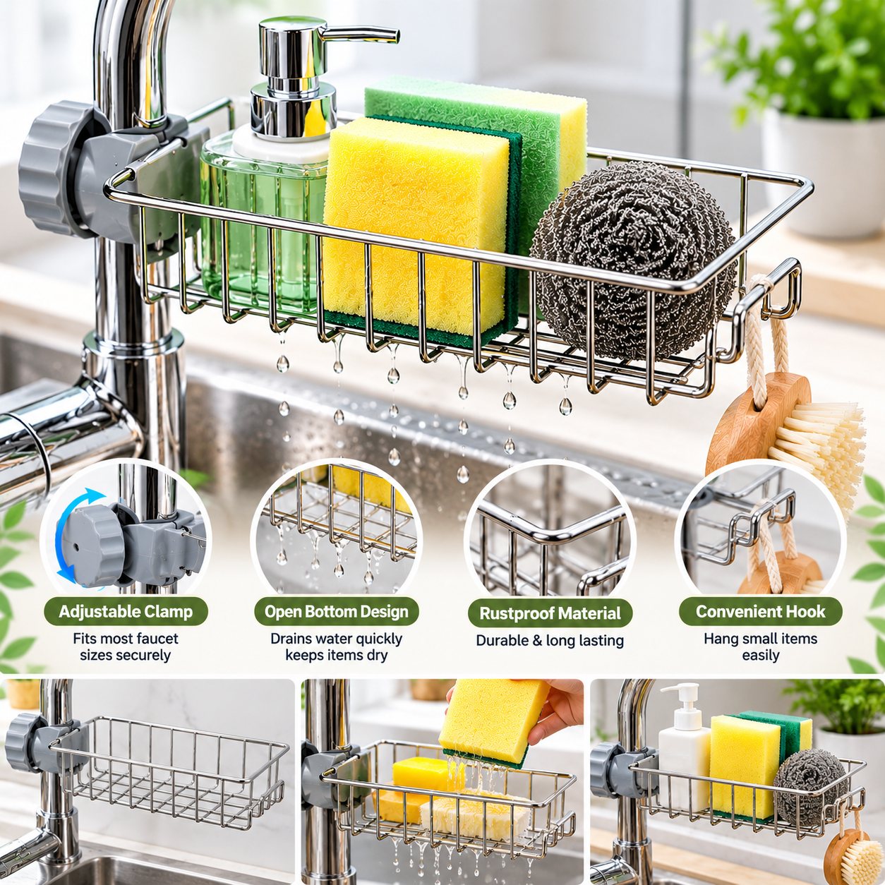 Kitchen Utility Tool Holder – Space-Saving Utensil Organizer - MARKAZX MART