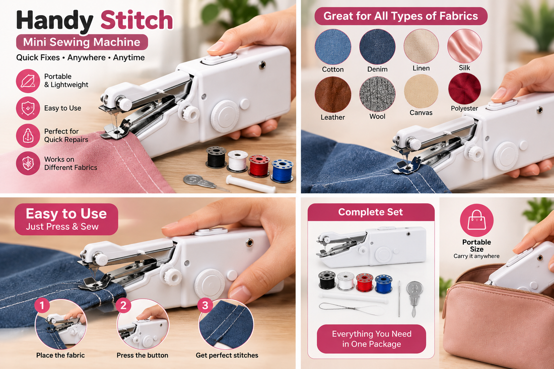 Handy Stitch Mini Sewing Machine features and use