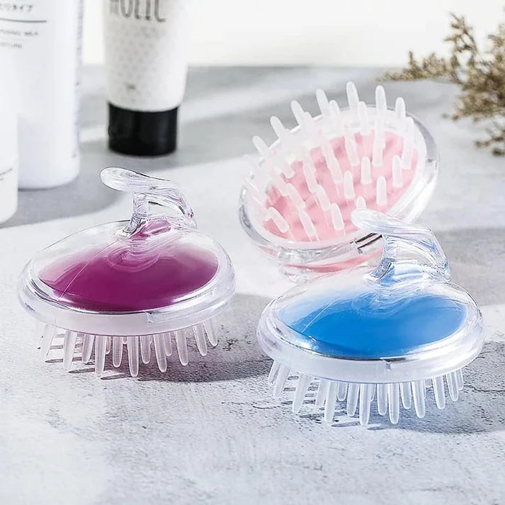 Silicone Hair Wash Brush & Scalp Massage Brush
