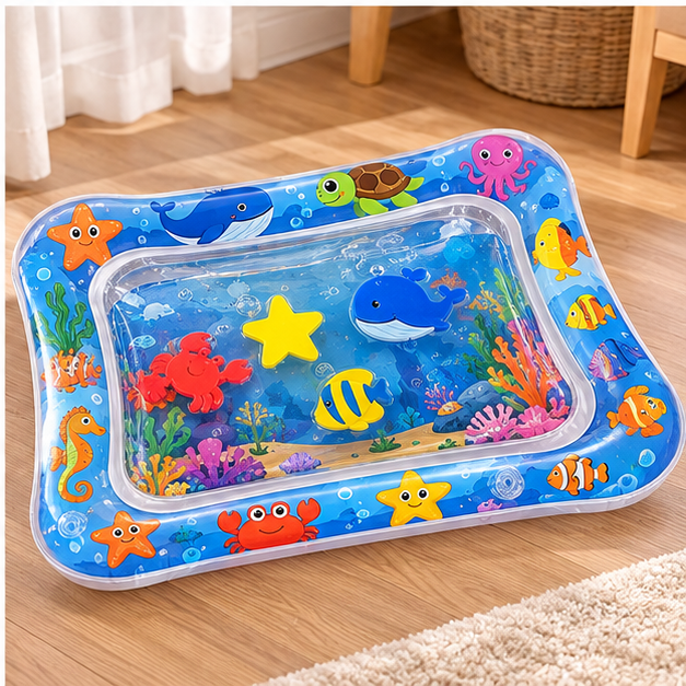 Inflatable baby water mat product view