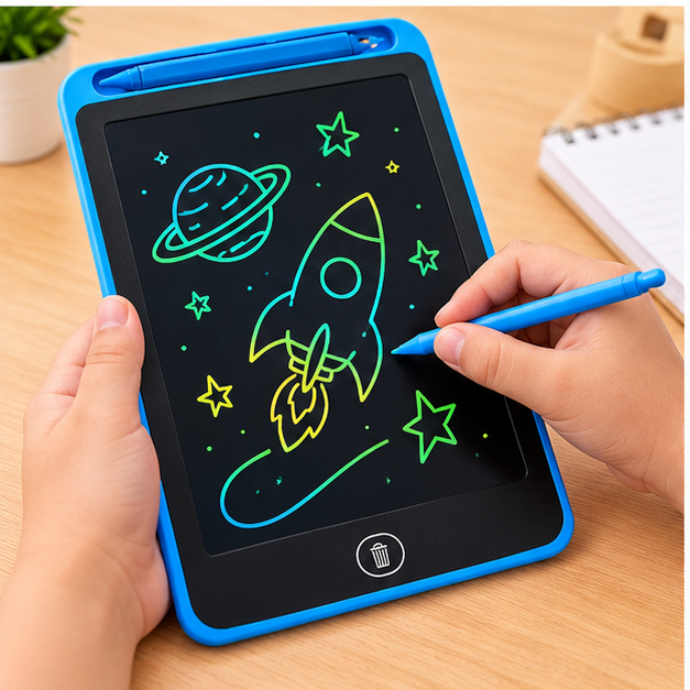 Kids Paperless Writing Tablet Blue