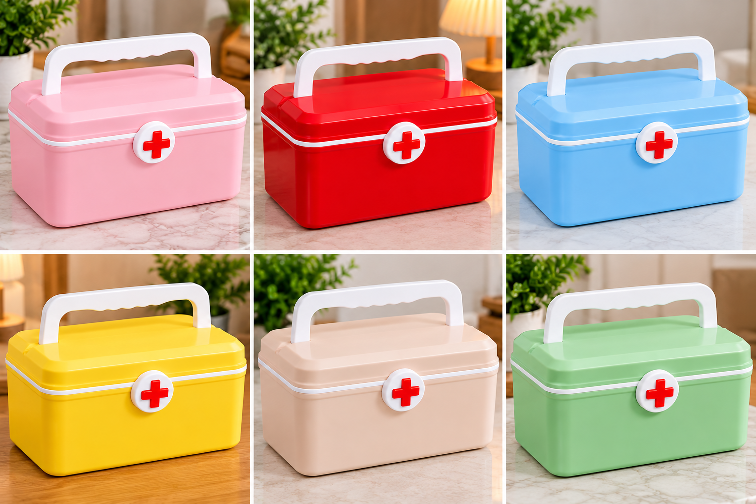 Portable Double Layer Medicine Box – Multi-Compartment - MARKAZX MART