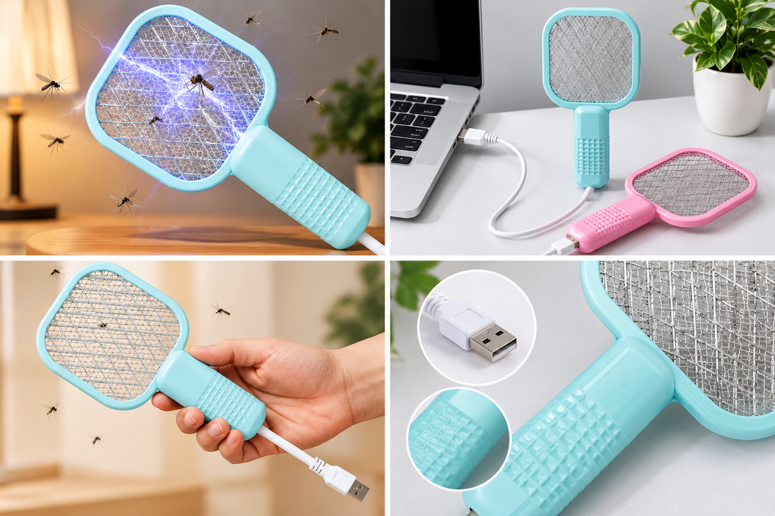 USB Rechargeable Electric Mosquito Racket – Insect Killer