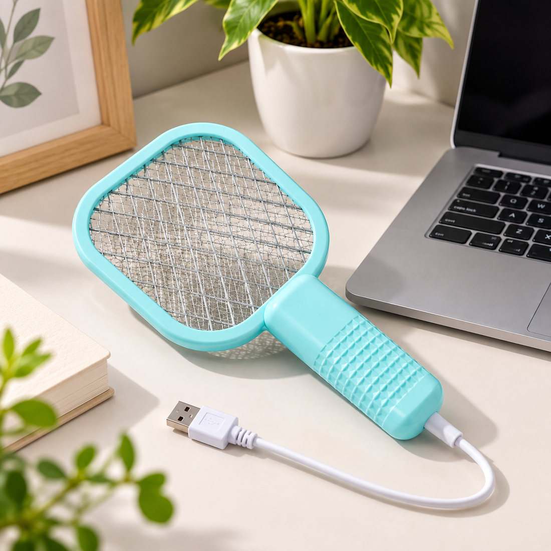 USB Rechargeable Electric Mosquito Racket – Insect Killer