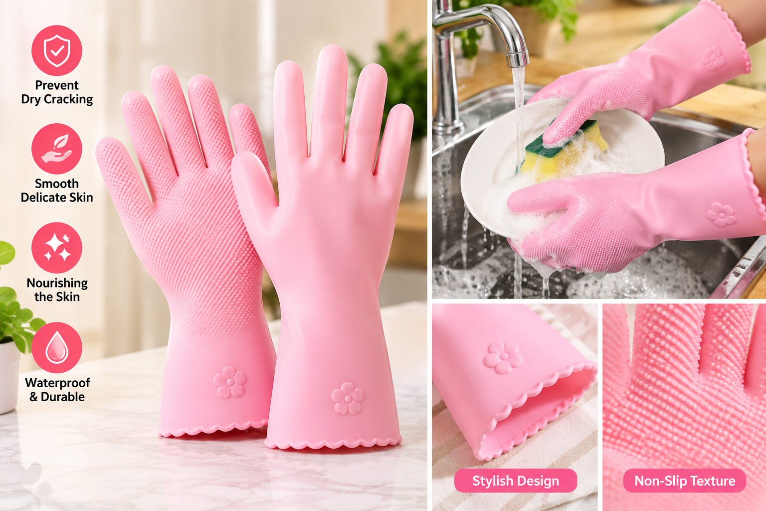 Silicone Gel Moisturizing Gloves – Hand Care & Moisture - MARKAZX MART