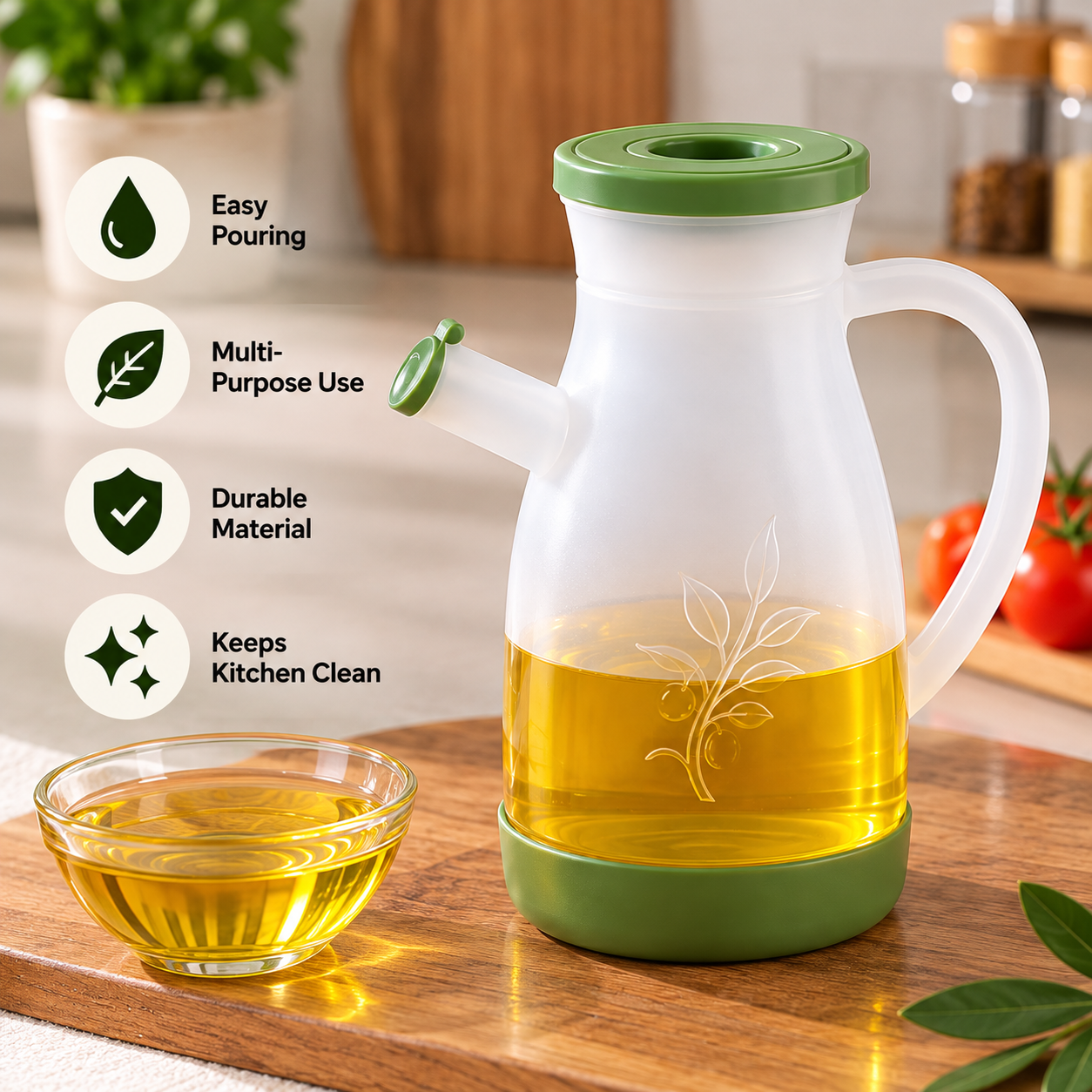 Trickle Multipurpose Jug 1000ml – Easy Pour & Leak Resistant – product image 5
