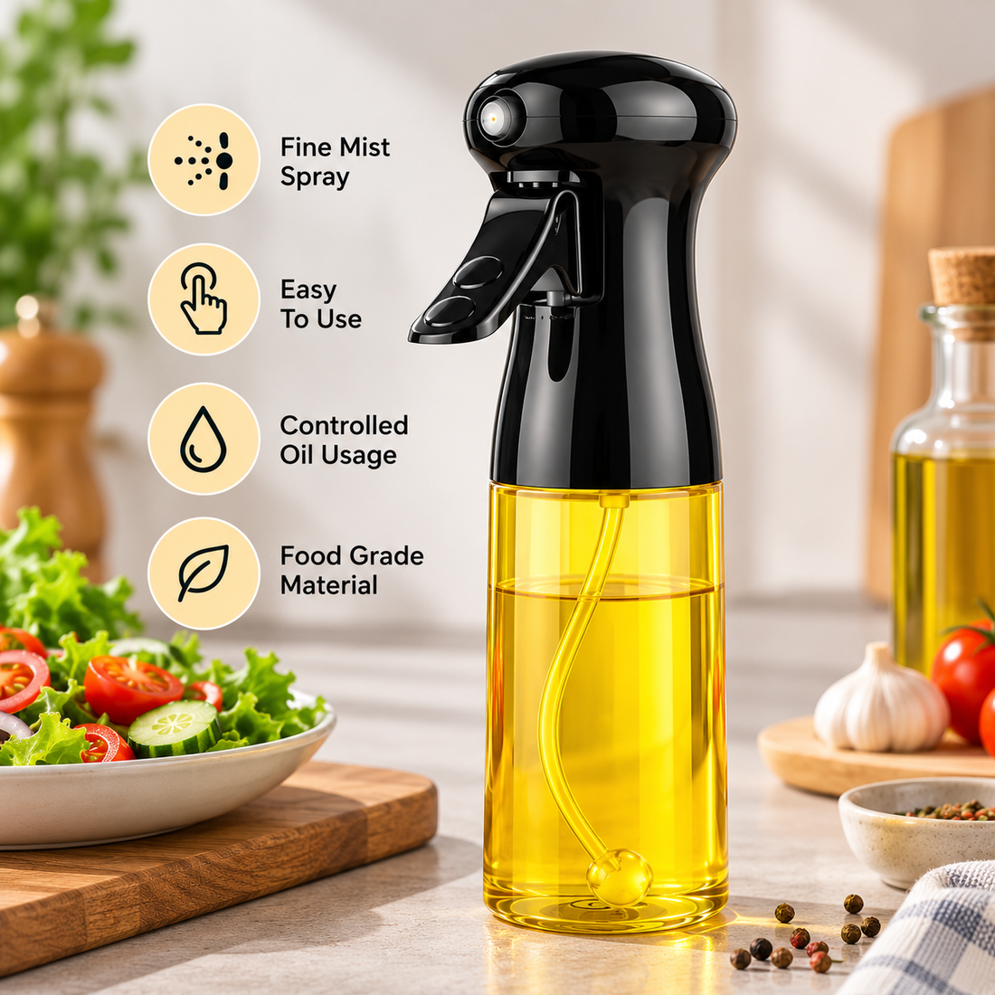 200ml Oil Dispenser Bottle – Drip-Free Kitchen Oil Bottle – product image 3