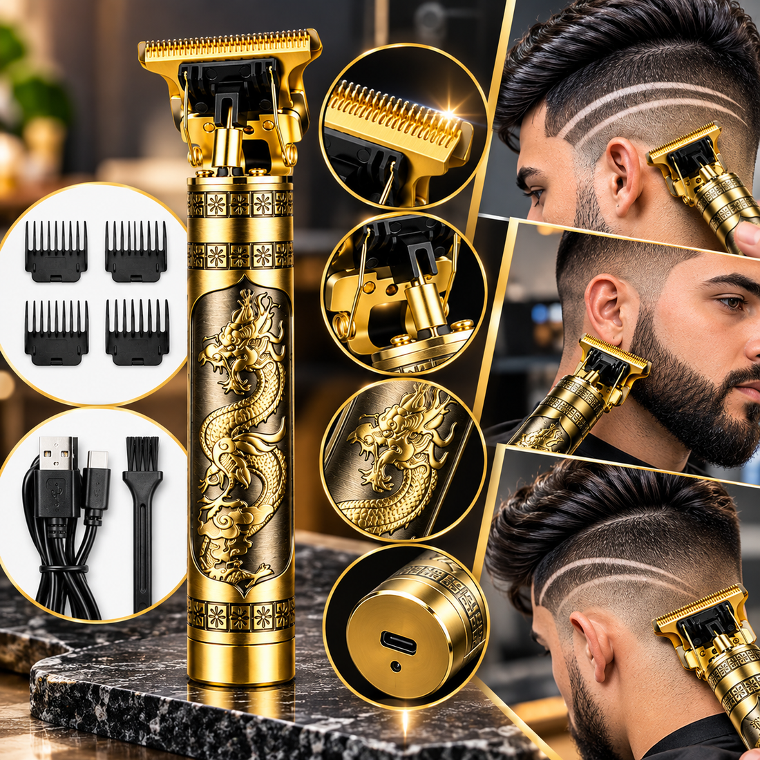 T9 Men's Hair Trimmer – Rechargeable & Cordless - MARKAZX MART