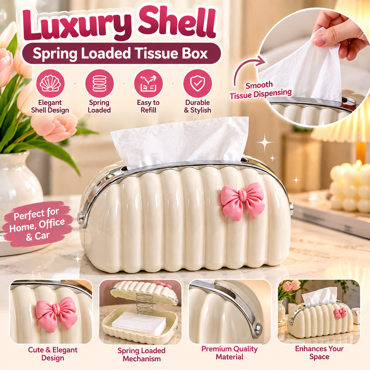 Elegant Tissue Box Storage Organizer – Multifunctional Tabletop Holder