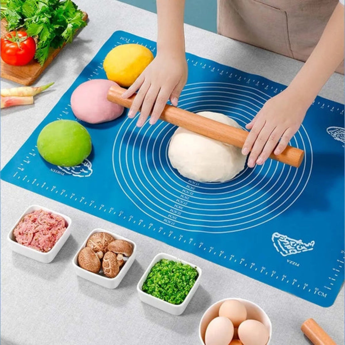 Premium Silicone Dough Kneading Mat – Non-Stick Baking Mat - MARKAZX MART