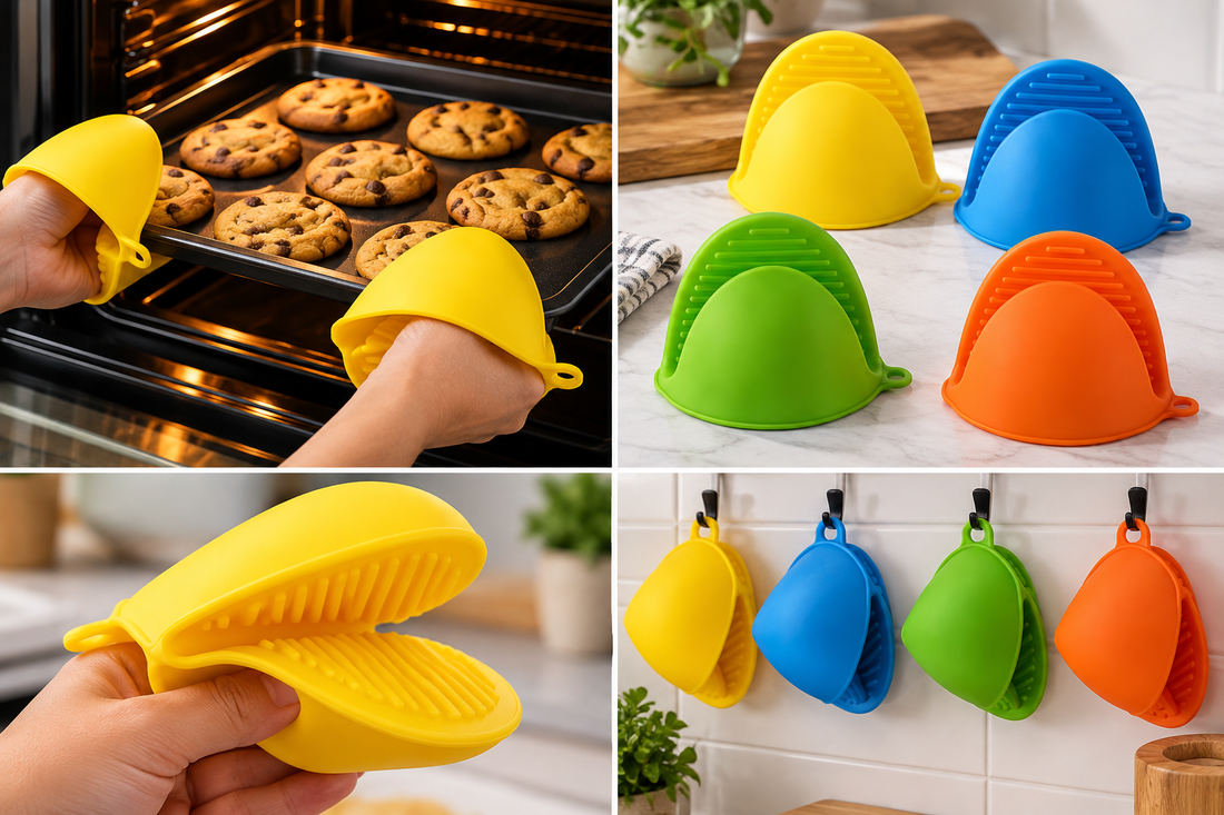 1 Pair Silicone Heat Resistant Pot Holder Gloves