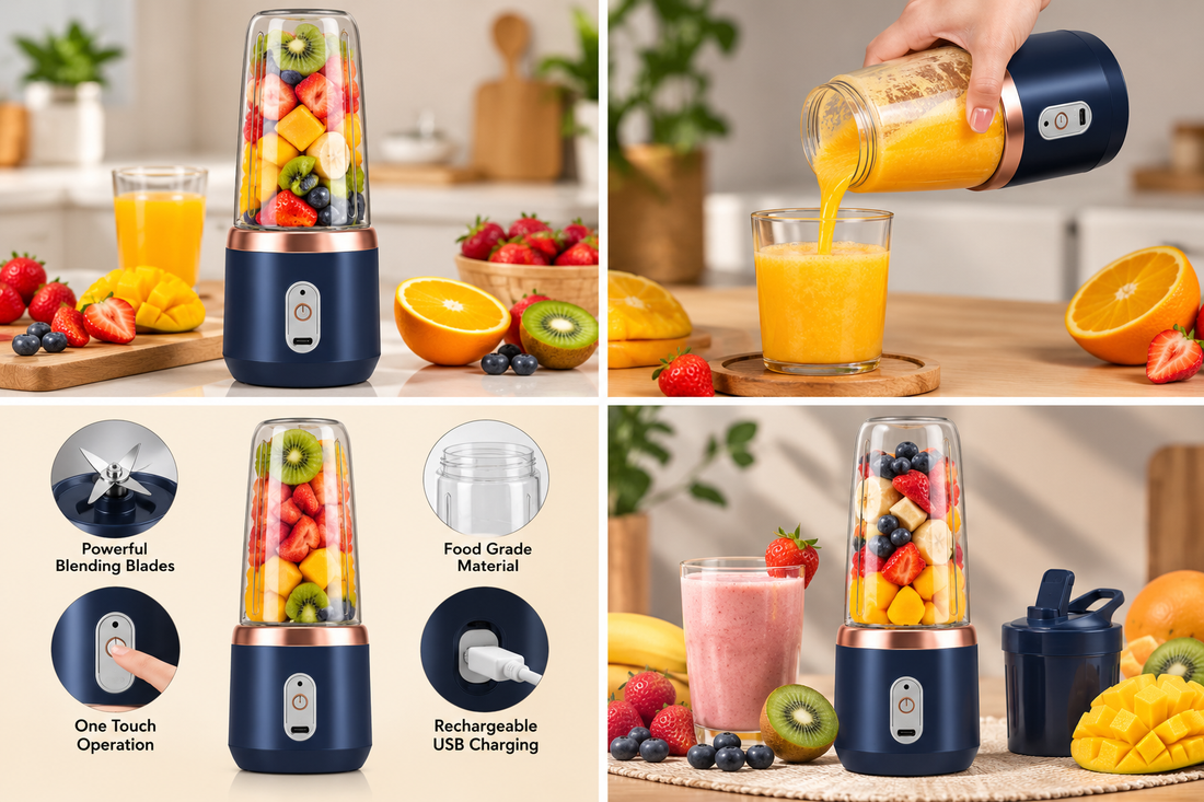 Rechargeable Portable Juicer With Cup – USB Mini Blender – product image 3