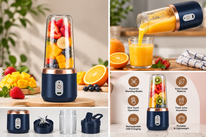 Rechargeable Portable Juicer With Cup – USB Mini Blender – product image 2