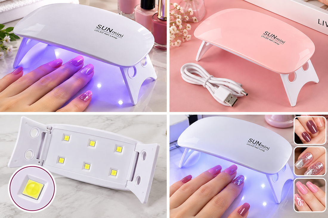 Fast Dry Rechargeable Mini UV LED Gel Nail Lamp - MARKAZX MART