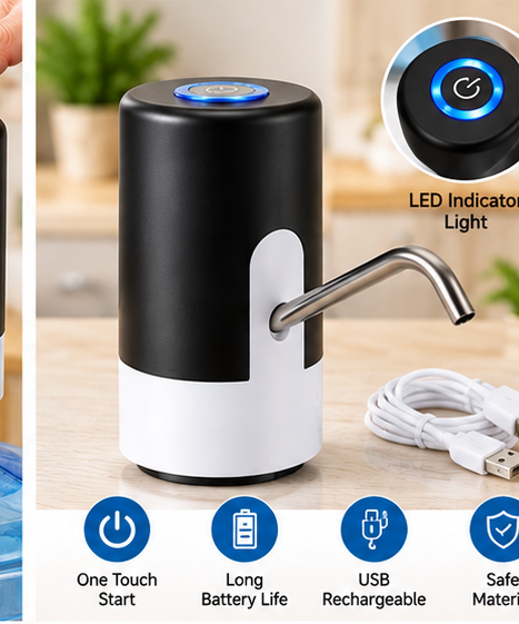 Automatic water pump product and USB charging